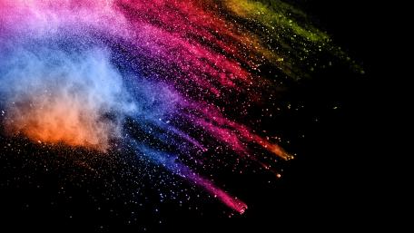 Vibrant Explosion of Color in Motion wallpaper