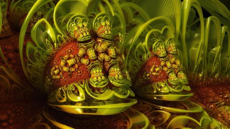 Vibrant Abstract Swirls and Shapes wallpaper