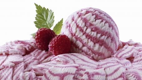 Delicious Swirls of Raspberry Ice Cream wallpaper
