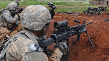 Military Training in Action Under Realistic Conditions wallpaper