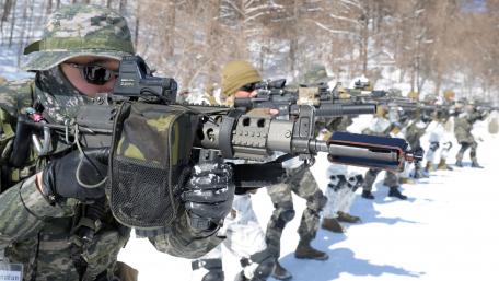 Winter Training in Stealth and Precision wallpaper
