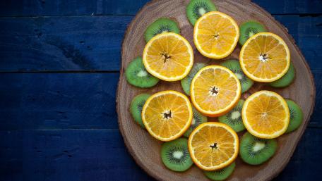 Citrus and Kiwi Delight Wallpaper wallpaper