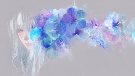 Whispers of Floral Dreams in Soft Hues wallpaper