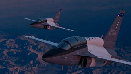 High-Flying Guardians over Desert Landscapes wallpaper