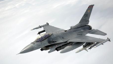 Fierce and Powerful Fighter Jet in Action wallpaper