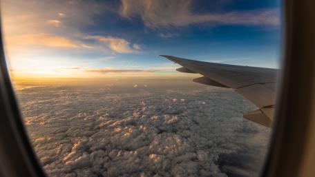 Aerial View from an Airplane Window wallpaper