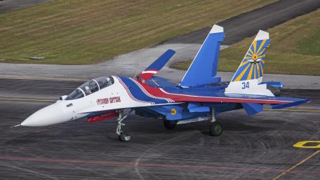 Sukhoi Su-30 Fighter Jet in Action wallpaper