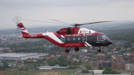 High-Flying Adventure with a Red Helicopter wallpaper