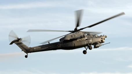 Dynamic Military Helicopter in Action wallpaper