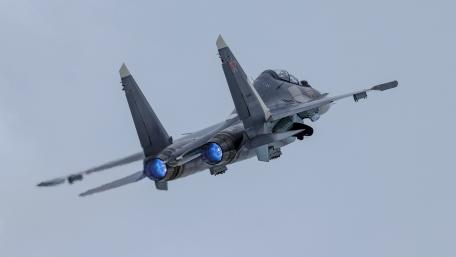 Fierce Fighter Jet in Action wallpaper