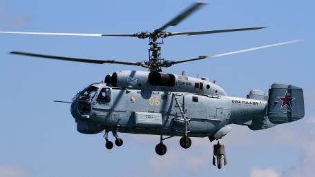 Advanced Military Helicopter in Flight Scene wallpaper
