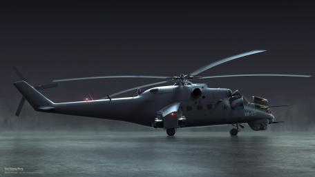 Mighty Helicopter in Action wallpaper