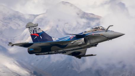 Dynamic Fighter Jet in Action wallpaper