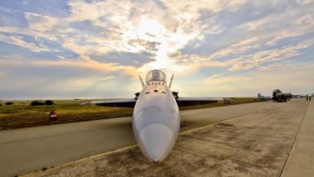 Majestic Military Aircraft Against a Stunning Sky wallpaper