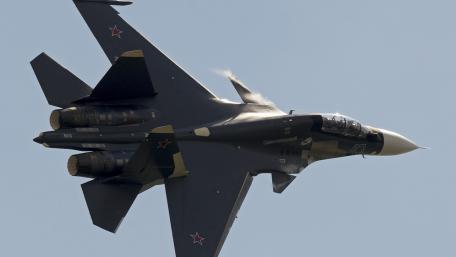 High-Performance Fighter Jet in Action wallpaper