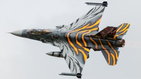 Fierce Flying Tiger Jet Wallpaper wallpaper