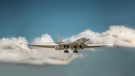 Soviet Bomber Ascending into the Sky wallpaper
