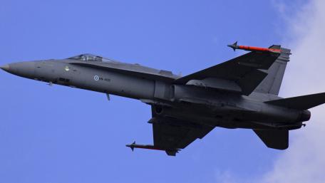 Sleek Fighter Jet in Action wallpaper
