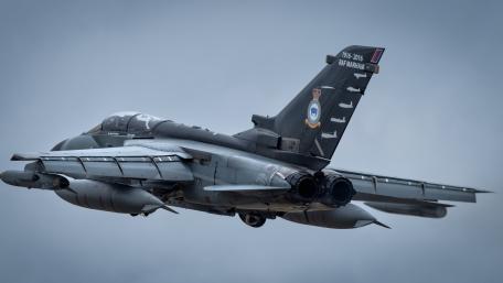 Powerful Military Tornado Jet in Flight wallpaper