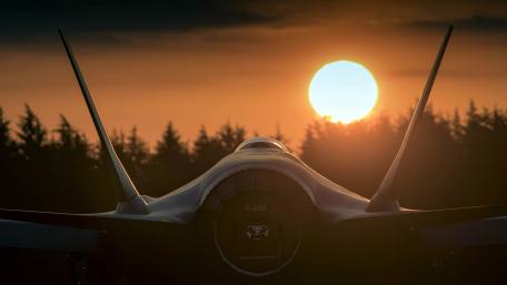 Majestic Military Aircraft at Sunset wallpaper