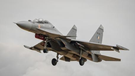 Aerial Might of the Su-30 Fighter Jet wallpaper