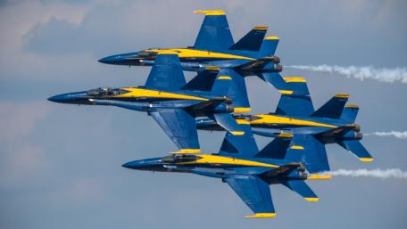 Skyward Precision of Military Jets wallpaper