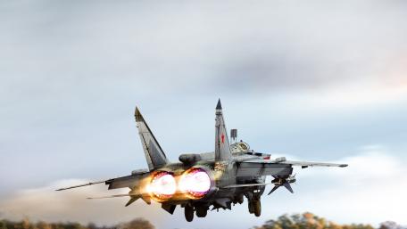 Impressive Military Jet in Action wallpaper