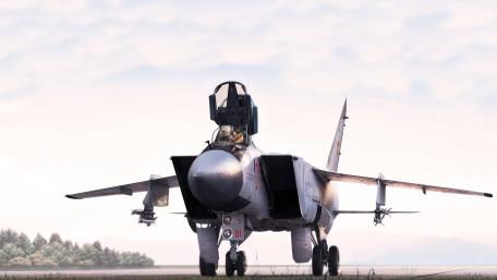 Fighter Jet Ready for Takeoff wallpaper