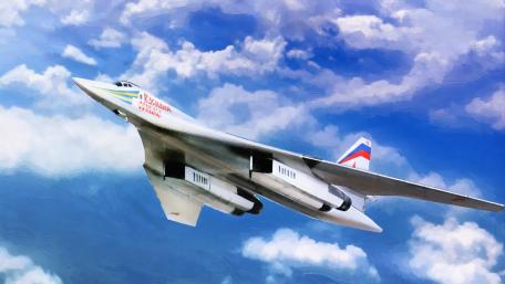 Soviet Military Aircraft in Action Above the Clouds wallpaper