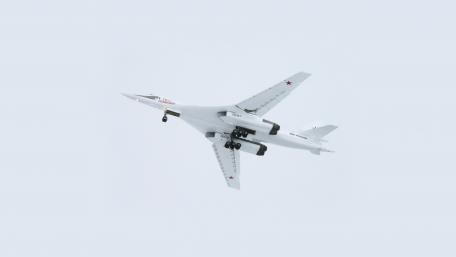Strategic Supersonic Bomber in Flight wallpaper