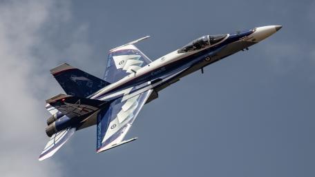 Thrilling Military Jet in Action wallpaper