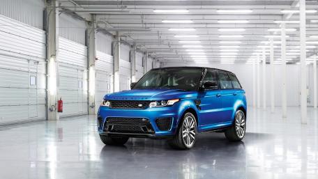 Dynamic Blue Luxury SUV Wallpaper wallpaper