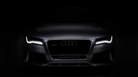 Sleek Black Audi RS7 Wallpaper wallpaper