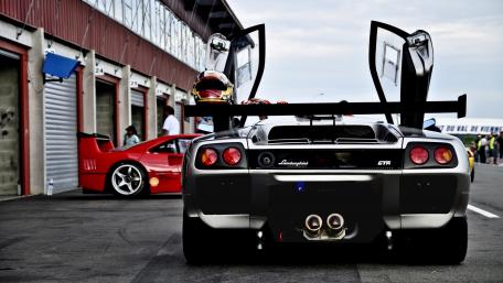 Racing Legends in the Pit Lane wallpaper