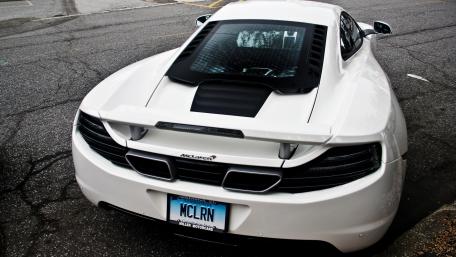 Sleek White McLaren Sportscar Wallpaper wallpaper