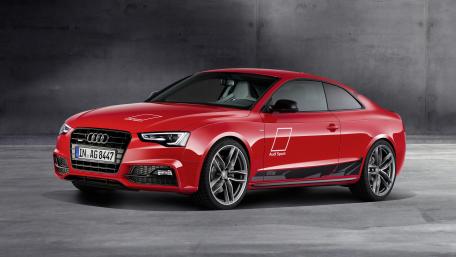 Sleek Red Audi Sports Car Wallpaper wallpaper