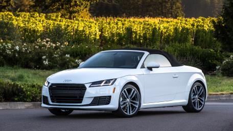 Sleek Audi TT on a Scenic Drive wallpaper