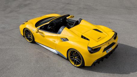 Dynamic Yellow Sports Car Wallpaper in 4K Quality wallpaper
