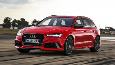 Sleek Red Audi RS6 Performance Wallpaper wallpaper