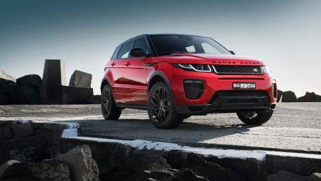 Stylish Red Range Rover SUV Wallpaper wallpaper