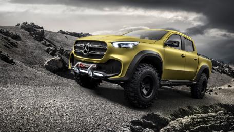 Stylish Mercedes Pickup for Adventurous Souls wallpaper