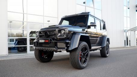 Sleek Black G-Class in Urban Setting wallpaper