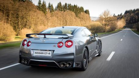 Sleek Nissan GT-R on an Open Road wallpaper