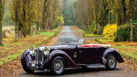 Classic Vintage Car Among Autumn Trees wallpaper