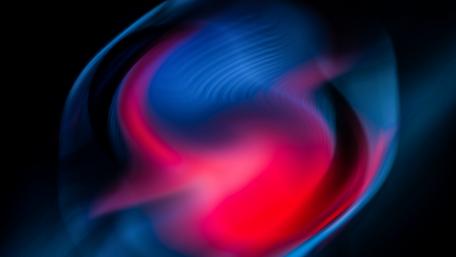 Swirling Dreams in Pink and Blue wallpaper