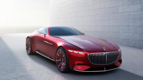 Sleek Red Luxury Car Showcase wallpaper