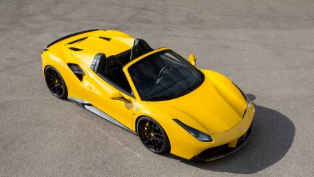 Sleek Yellow Convertible Beauty for Enthusiasts wallpaper