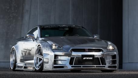 Sleek Silver Sports Car Wallpaper Showcase wallpaper