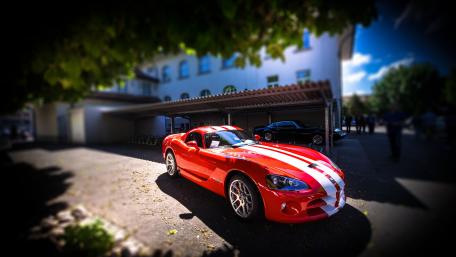 Vibrant Red Sports Car Wallpaper wallpaper