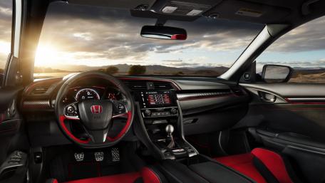 Sleek Honda Interior at Sunset Viewpoint wallpaper